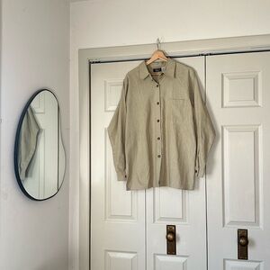 Vintage Amber Studio Linen Blend Button Down Shirt